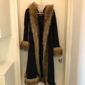 Fleece Faux Fur Coat